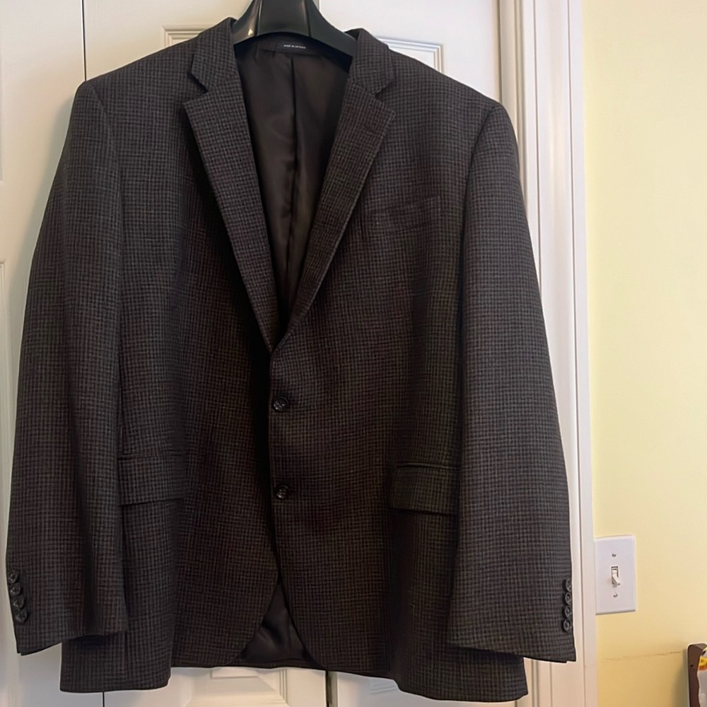 Stafford men’s brown herringbone sport coat - 50L